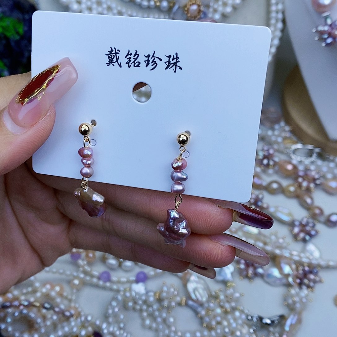 淡水珍珠颈饰银S925镶嵌