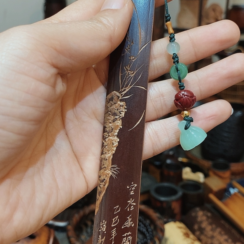 【闪购商品】用****7老煤竹精品书签幽兰款