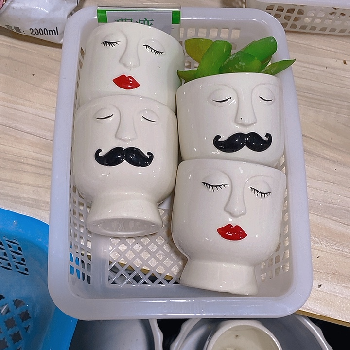 摆件多肉瑕疵盆有孔