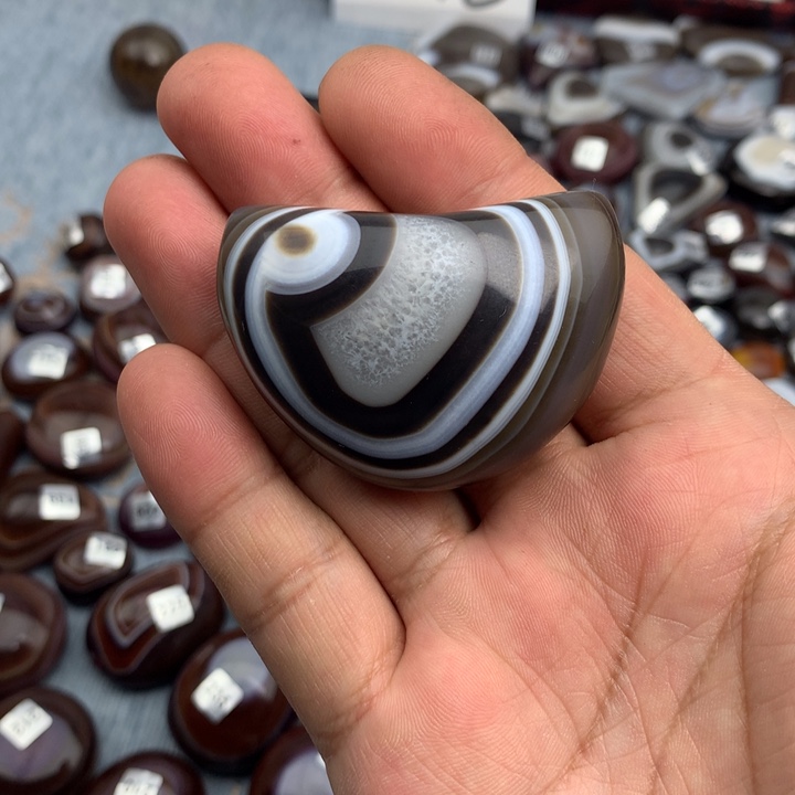 双***子玛瑙/玉髓散珠缠丝玛瑙