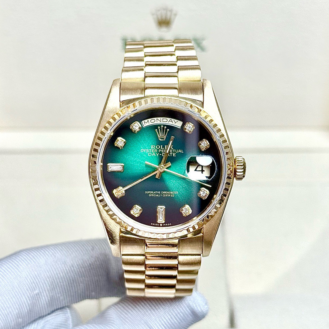 Rolex/99新/18238/星期日历/36mm/后盘/单表