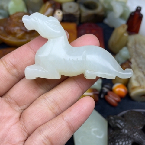 蛇纹石玉未镶嵌颈饰36