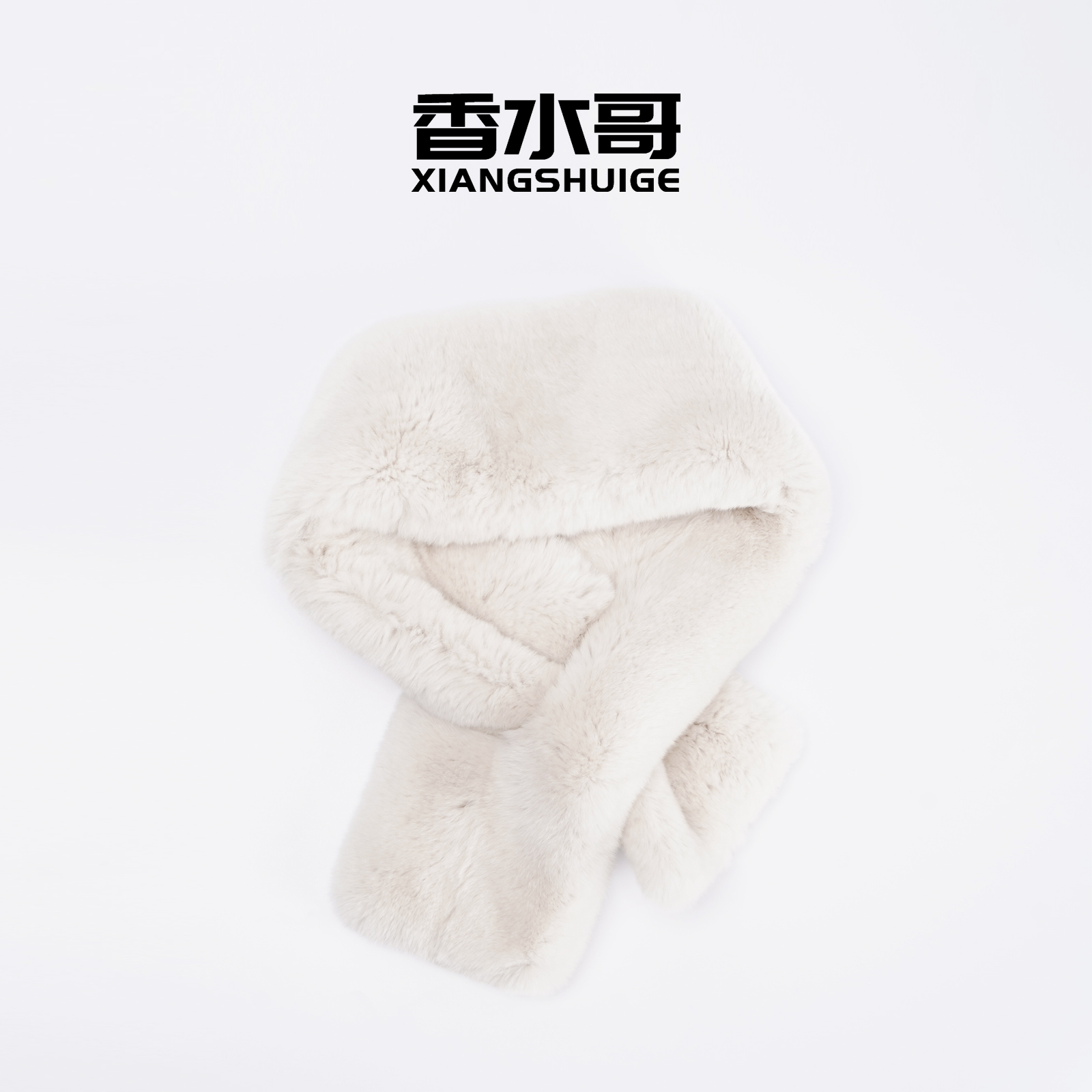 2025秋冬新品女士轻奢时尚百搭保暖獭兔毛围脖真毛围巾