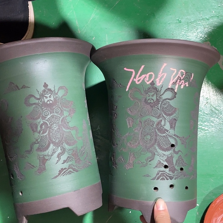 改***天紫砂花盆微瑕大号