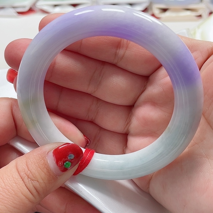 翡翠手镯未镶嵌缅甸翡翠手镯59圈