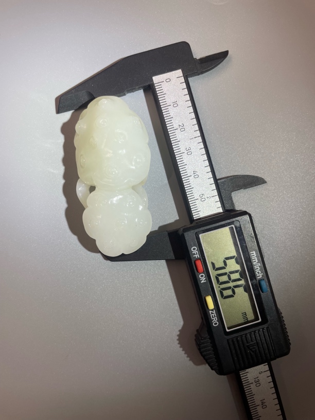 和田玉白玉莲花莲蓬