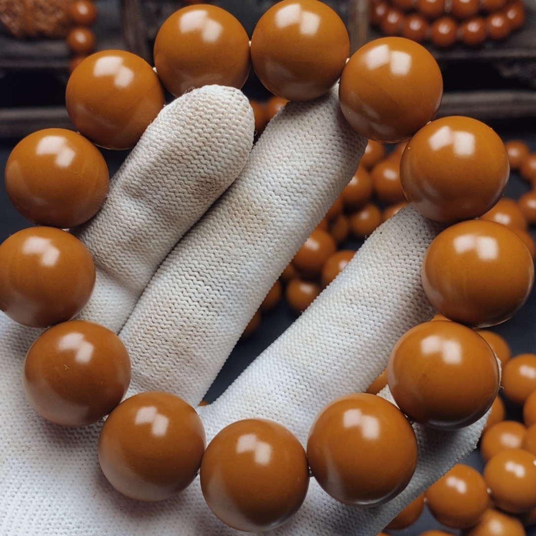 心***明橄榄核手串/手链1.8尺寸广西铁核小孔全品