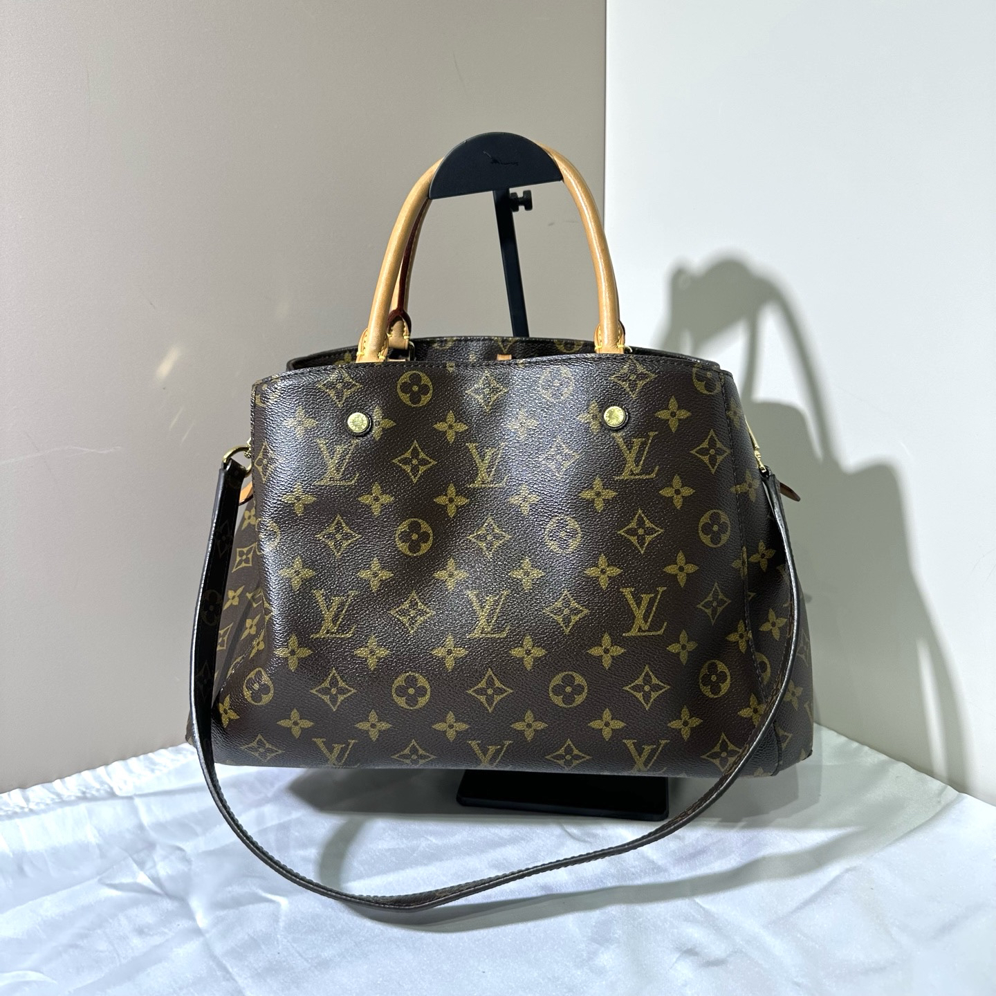 95新 LouisVuitton/路易威登 路易威登老花蒙田单肩包