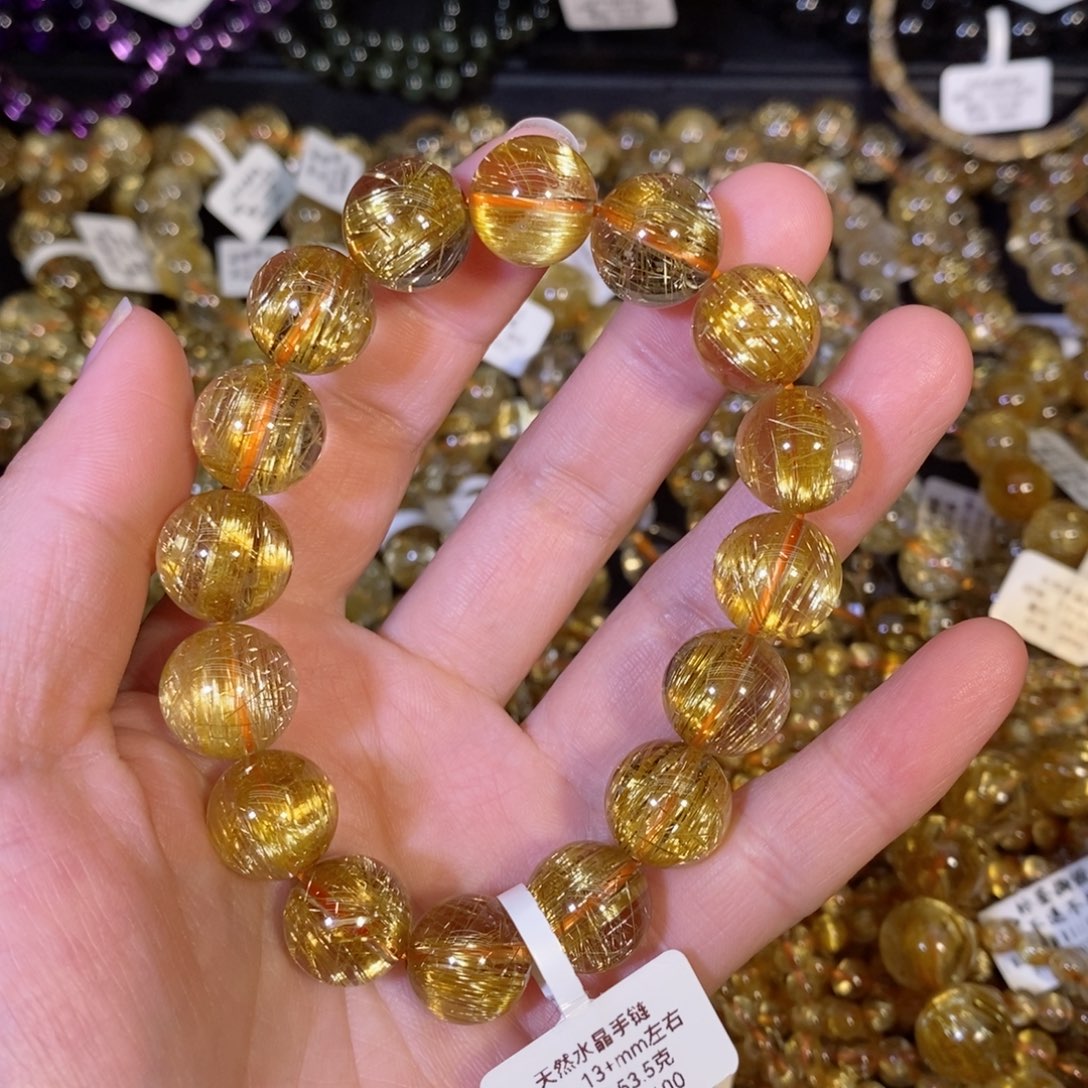 水晶手链未镶嵌用*杰手链13+mm