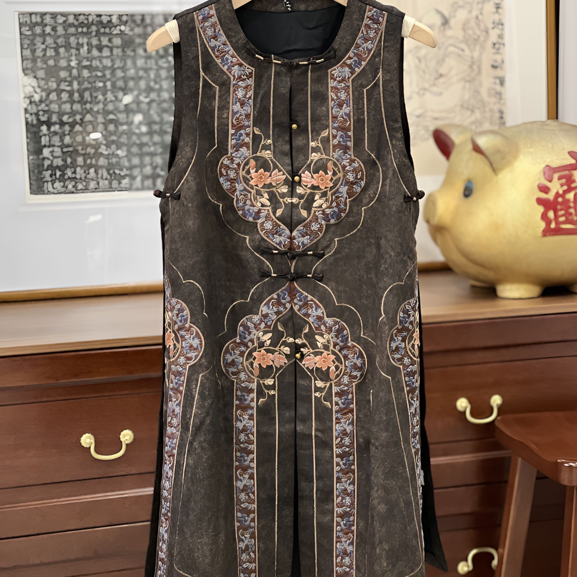 【展品】女士中长款马甲 24Q430