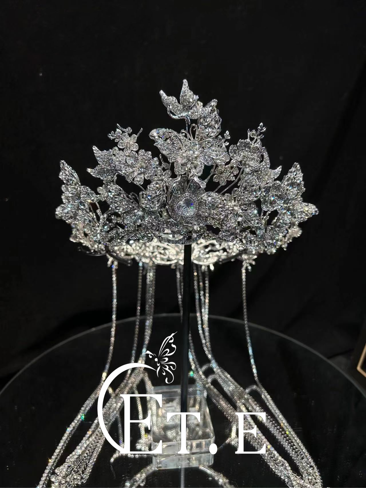 ete360度网红流苏皇冠17476新娘头饰