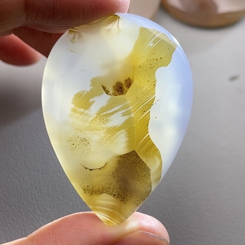 玛瑙/玉髓颈饰未镶嵌心**旧