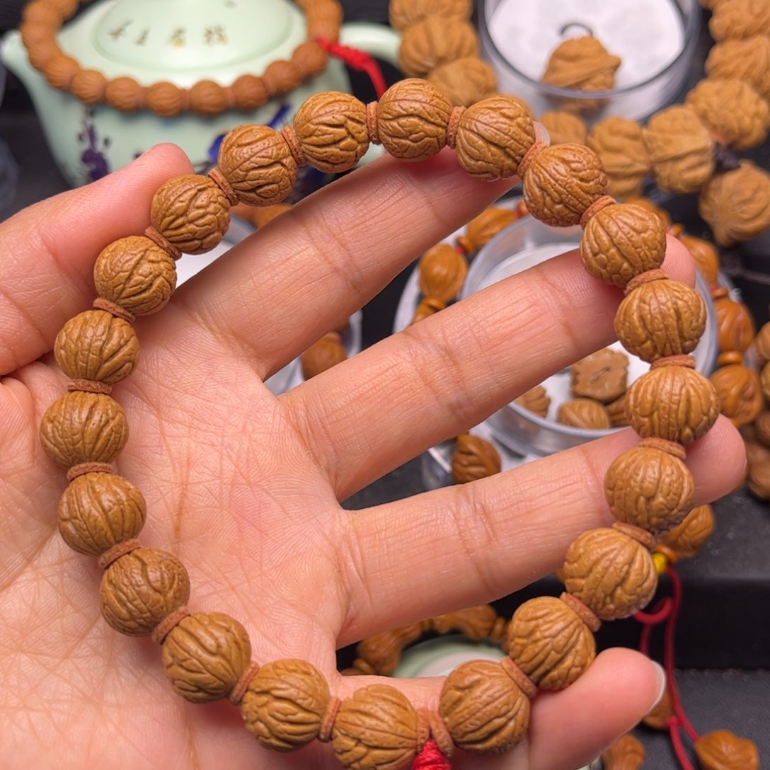 挠***子桃核吊坠龙纹桃核