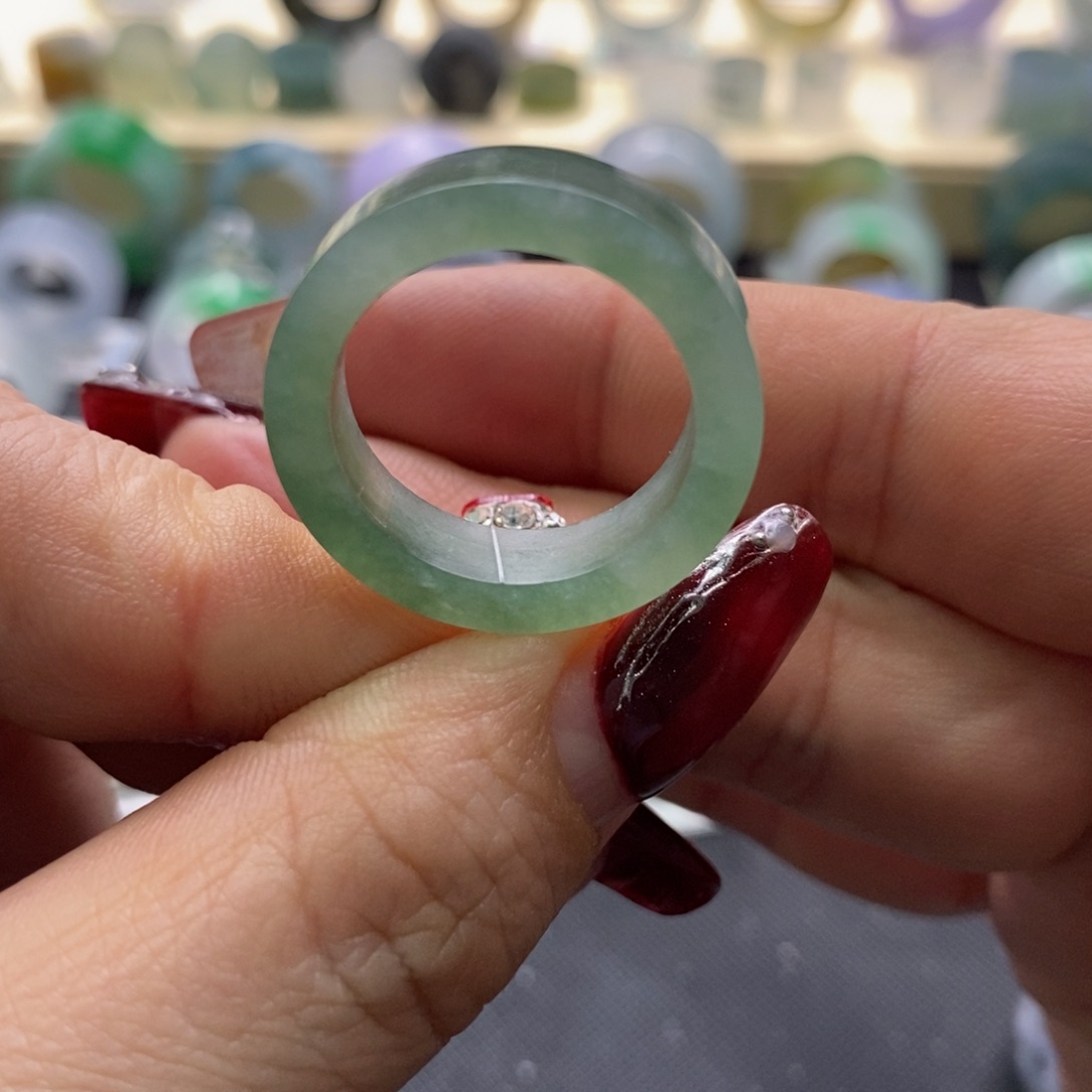 定制翡翠未镶嵌翡翠戒指20