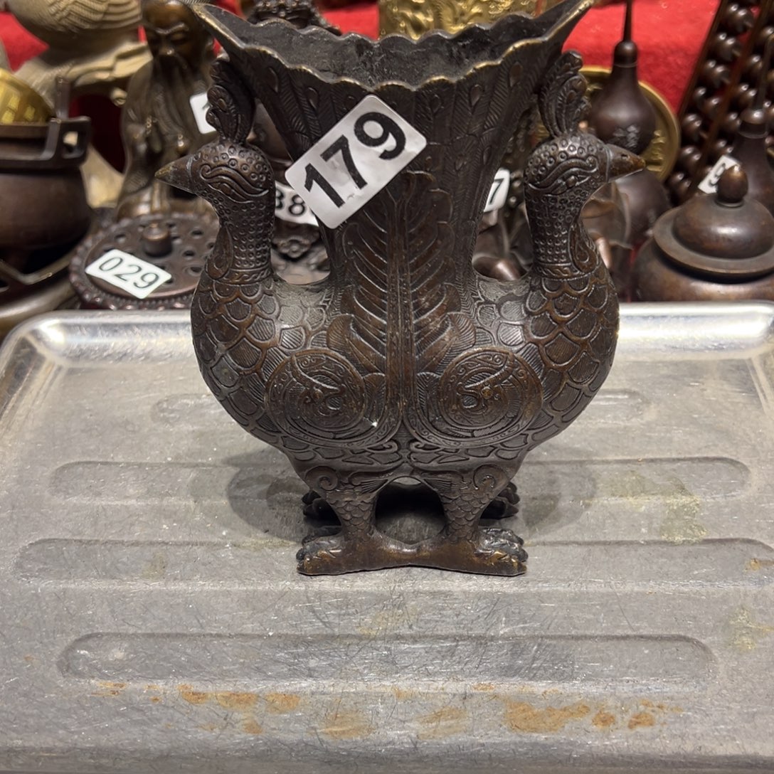 黄铜摆件，文房摆件