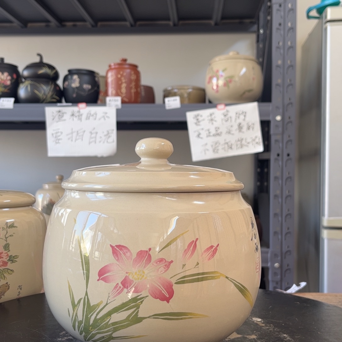 白泥水亮光存茶罐醒茶罐06