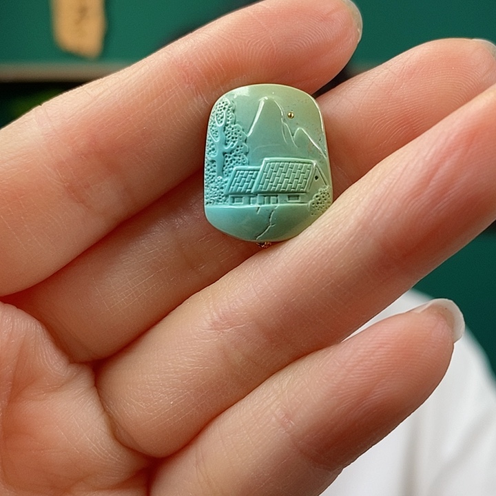 未镶嵌绿松石珠宝奇石