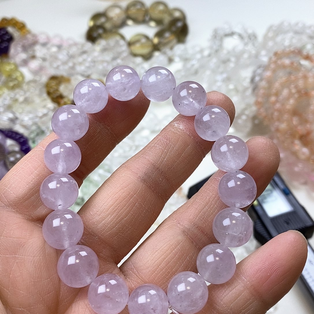 水晶手串未镶嵌紫水晶手串