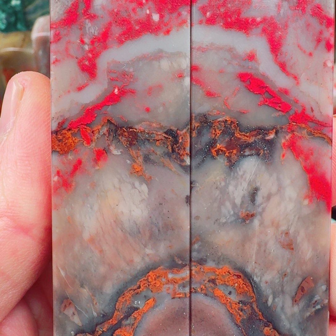 昌化鸡血石刘关张对章