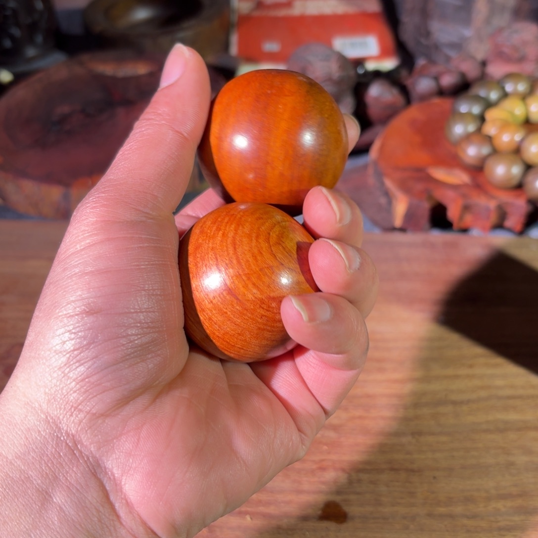 非洲紫檀（红花梨）5.0手球