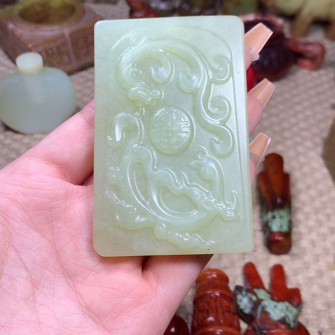 白玉菩提吊坠挂件