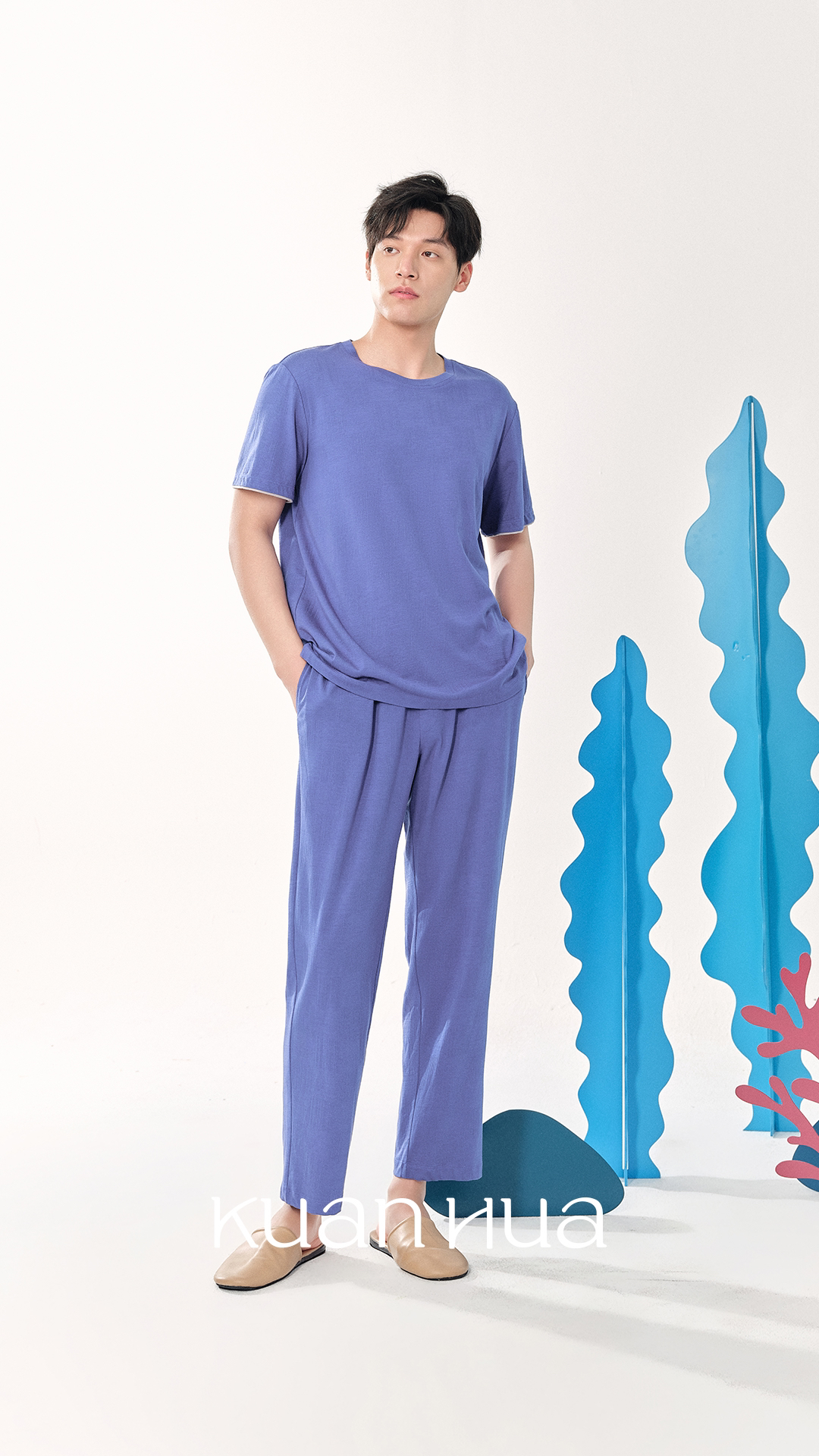 宽画2025男士新款家居服套装96996