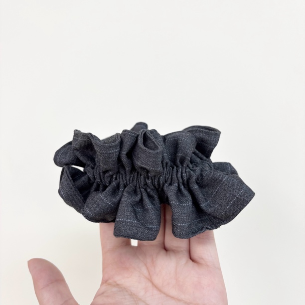 L888夕洛灰色肠圈简约气质韩版发圈高档头绳发绳头饰发饰可爱清新