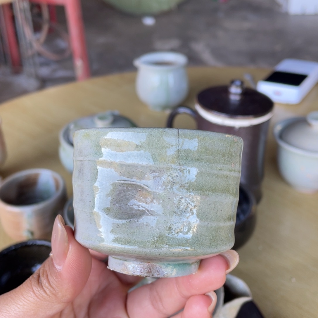 六***、陶浪鬼柴烧 无我系列 杯