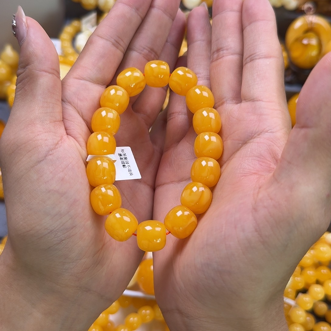 未镶嵌蜜蜡珠宝奇石同料14mm