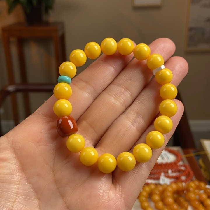 琥珀手链未镶嵌蜜蜡手串9