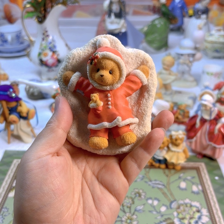 摆件欧洲中古瓷器好看冲鸭！