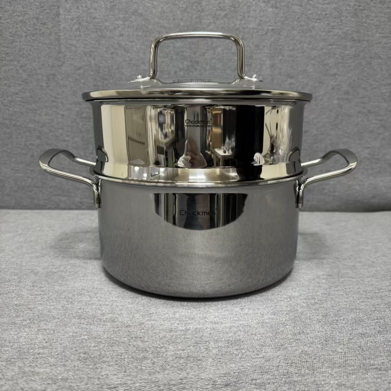 T-5-200 ChockMen 双耳蒸锅 容量2.5L 20*17CM  整锅重约2.0KG