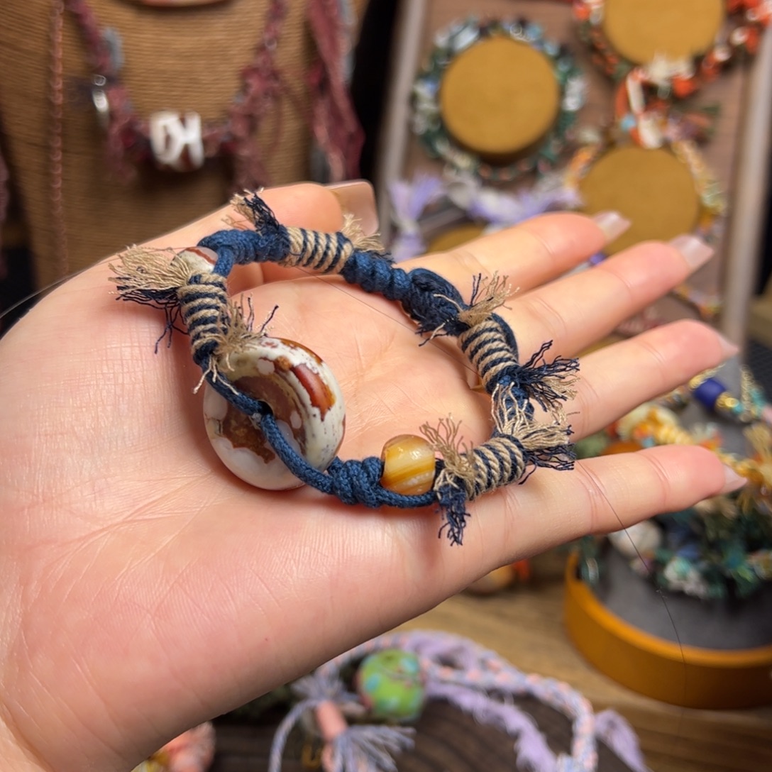 玛瑙/玉髓合金颈饰玛瑙手绳