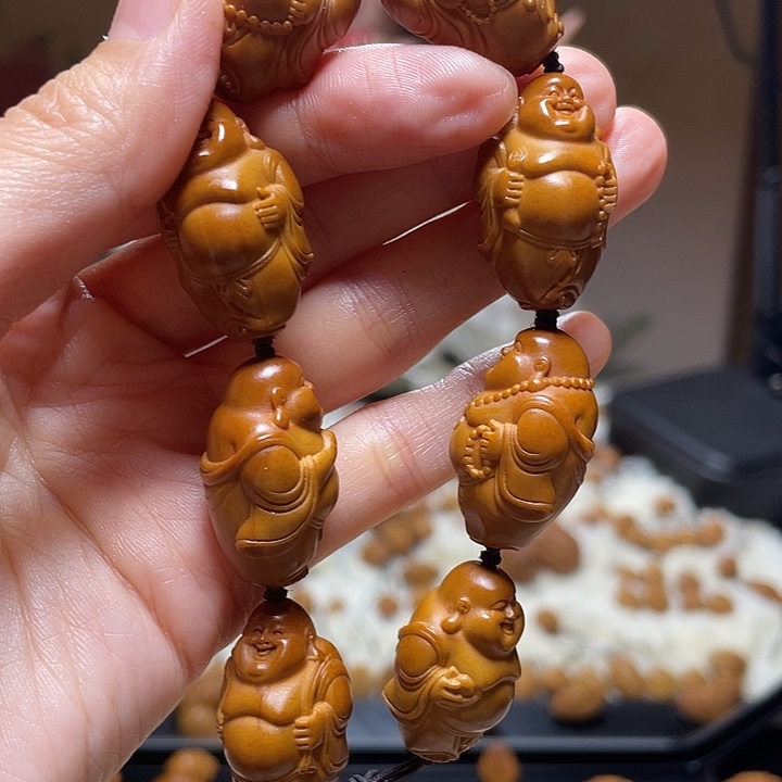 橄榄核吊坠小金条