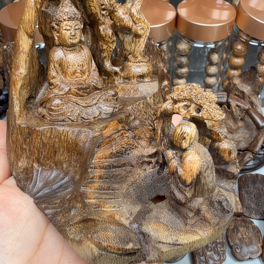 流***溆沉香碎屑沉香文莱 71.5 克