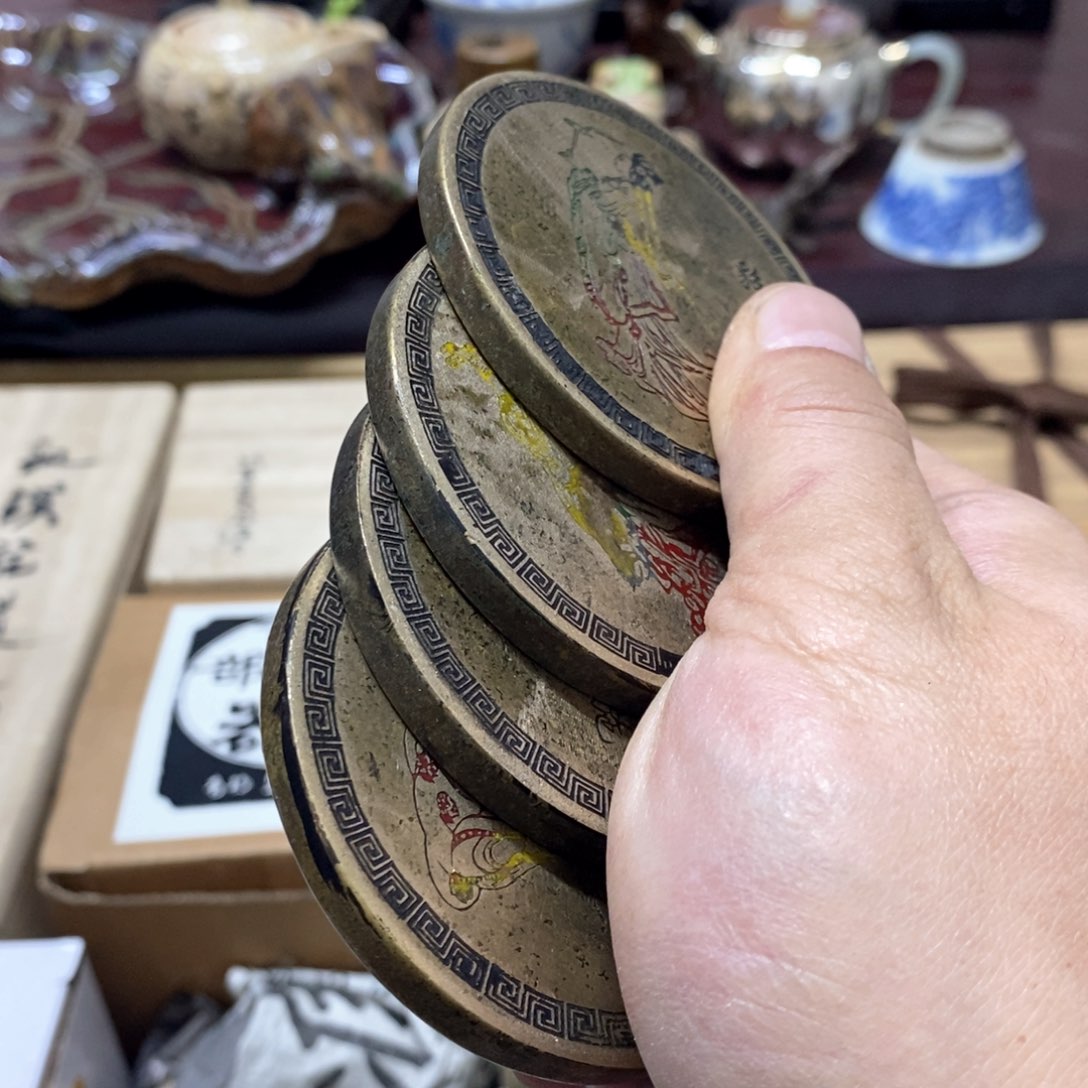 茶盏密胺手绘陶瓷杯子