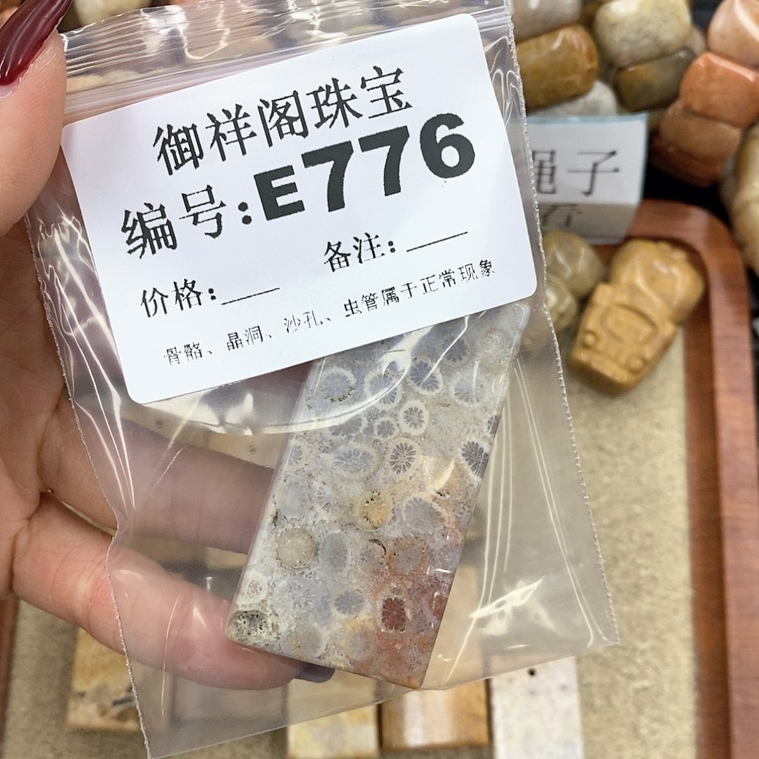 硅化珊瑚（珊瑚玉）n未镶嵌珍**康