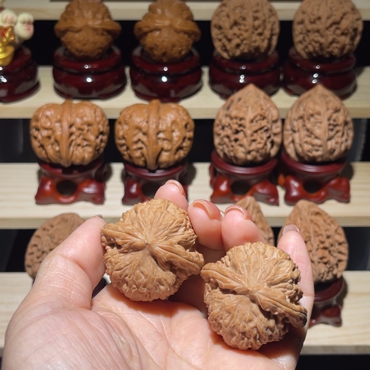 展***丶把件文玩核桃38白狮子