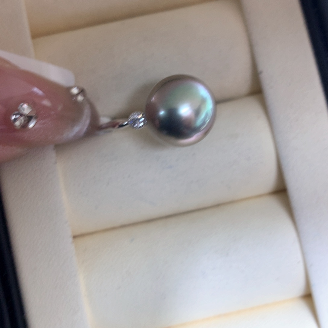 海水珍珠戒指18K金镶嵌