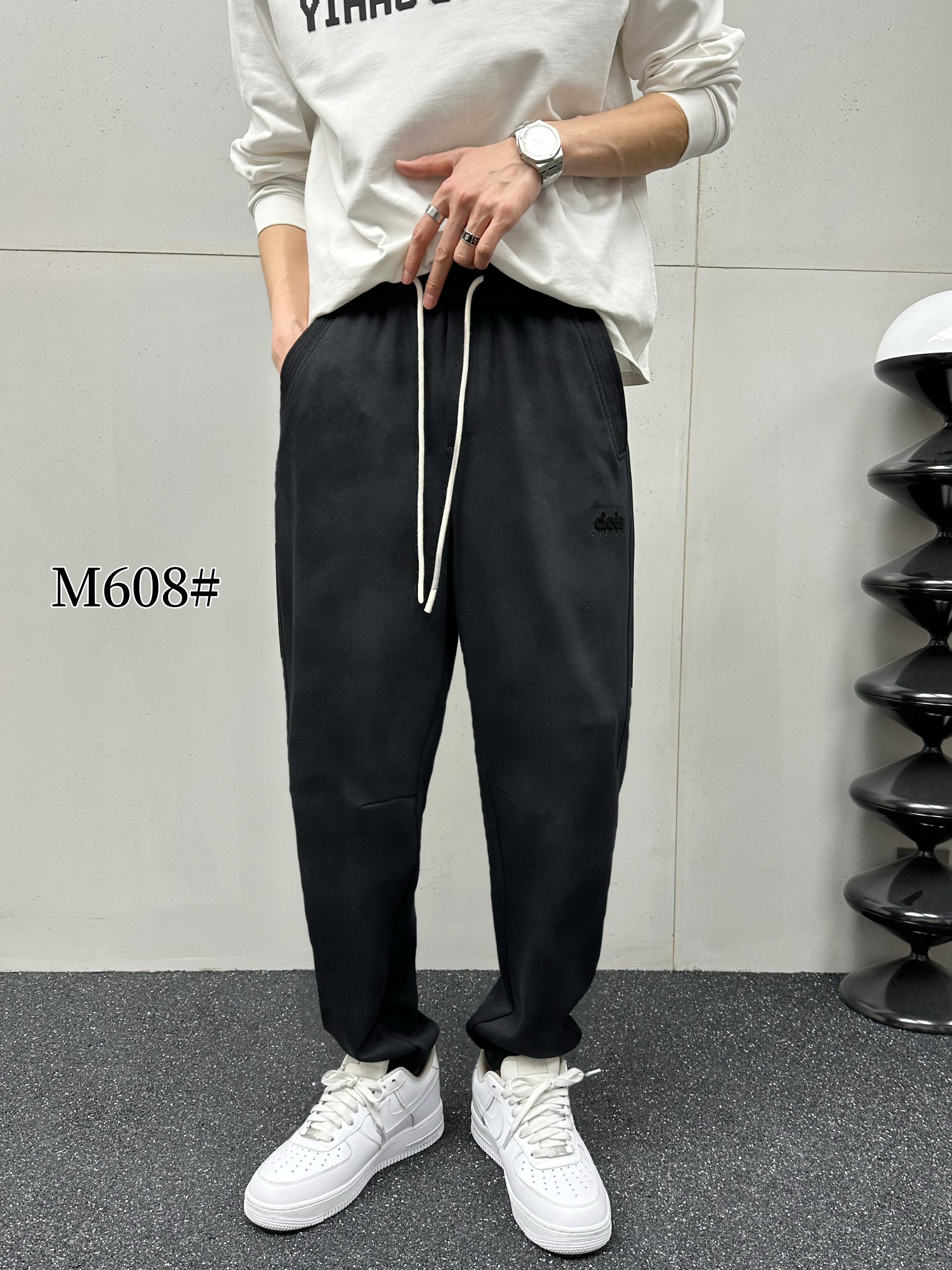 束脚裤休闲裤潮潮流舒适休闲裤长裤百搭加厚潮流纯色时尚运动裤子