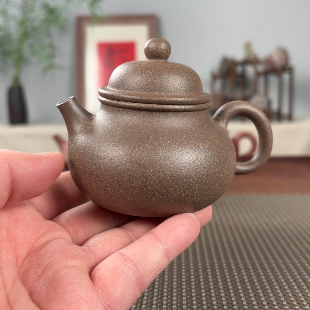 紫砂茶壶微瑕黄龙山原矿紫砂壶