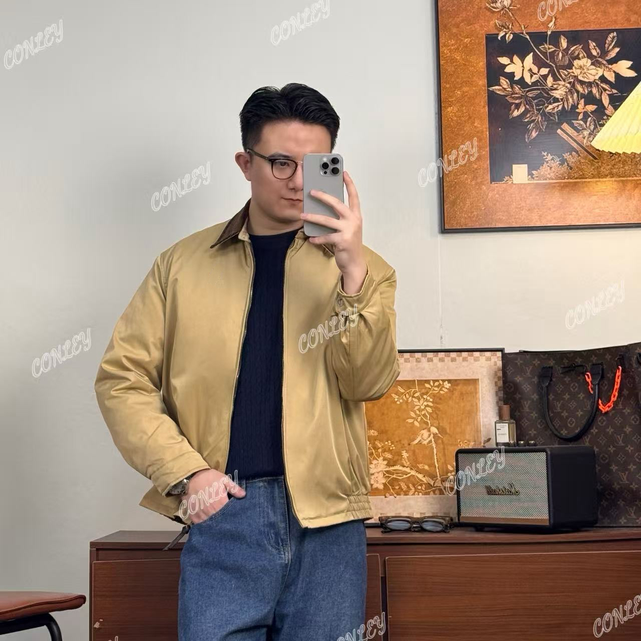 【康利专属】秋冬新款加厚保暖小马棉服男灯芯绒领休闲上衣2557