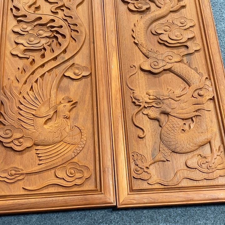 郎***下非洲紫檀（红花梨）龙凤