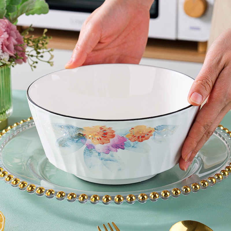 句途初恋7.5英寸汤碗2个酸菜鱼毛血旺大碗陶瓷餐具大汤碗