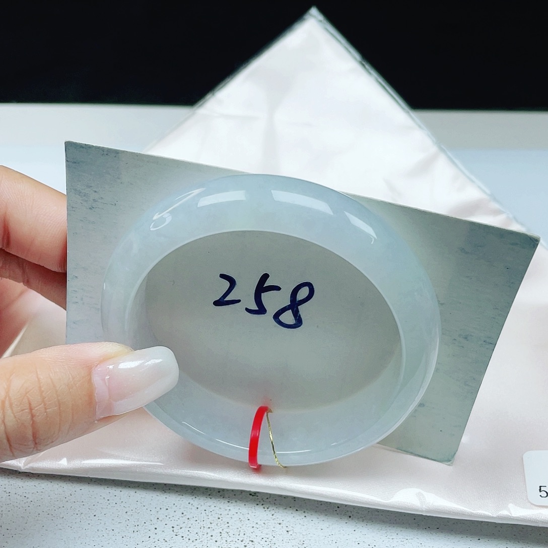 翡翠未镶嵌手镯 正圈53+