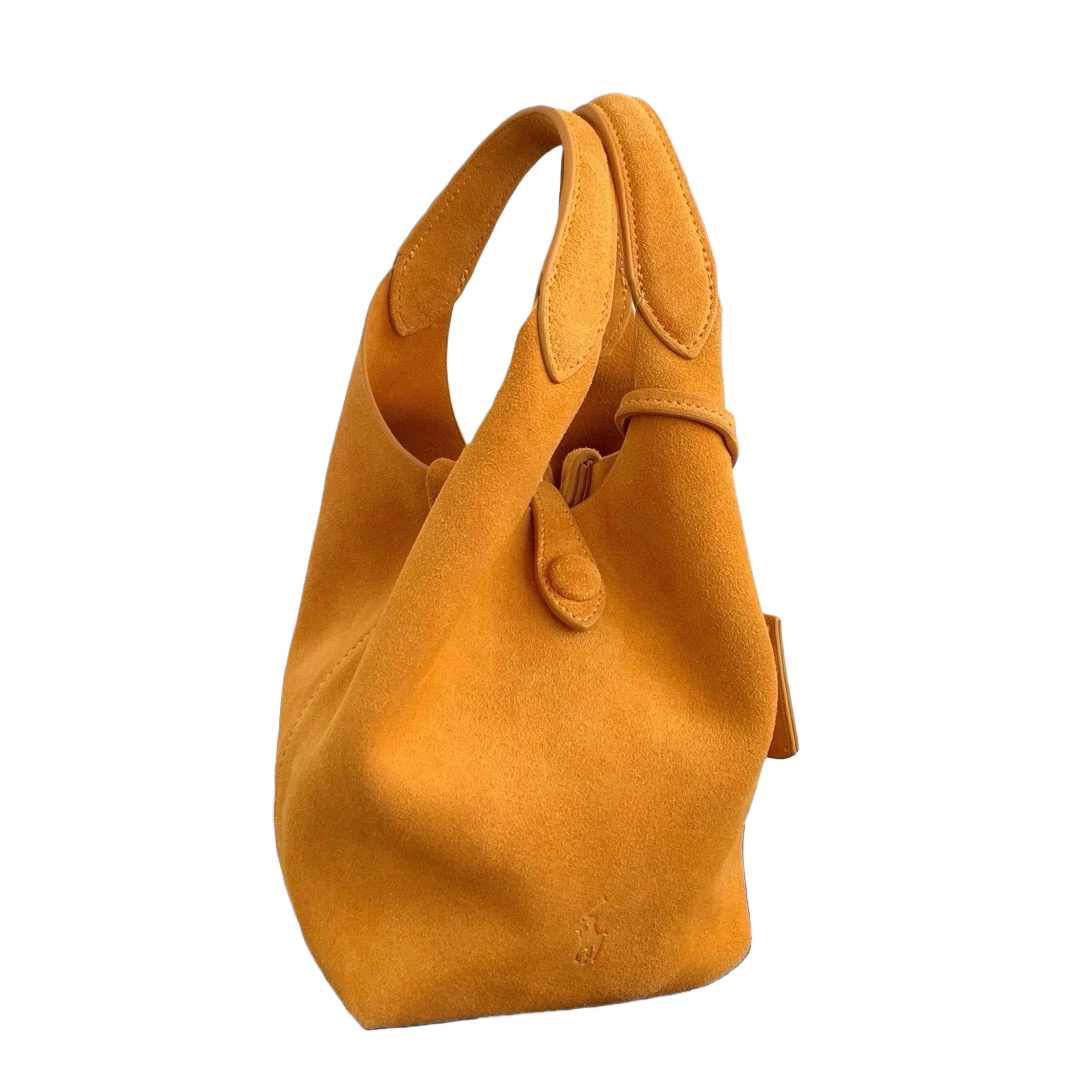 轻奢女包 2025秋冬新款 25寸老钱风麂皮菜篮子包直播同价