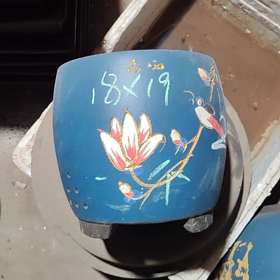 宜兴紫砂花盆清清