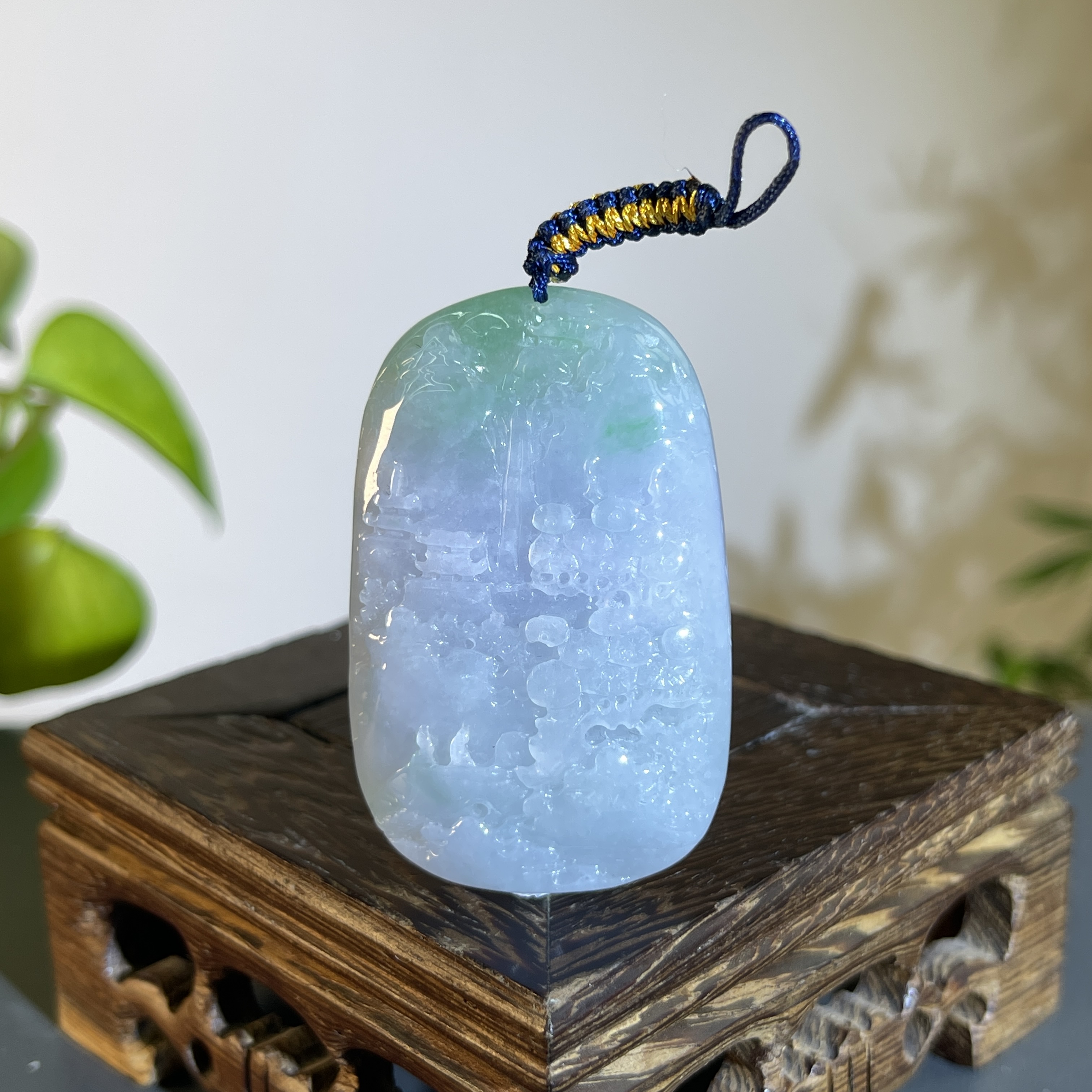 JTA23-70  天然缅甸A货翡翠  山水牌