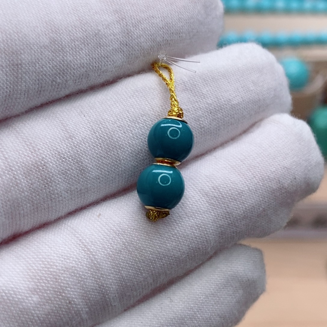 绿松石未镶嵌珠宝奇石7mm