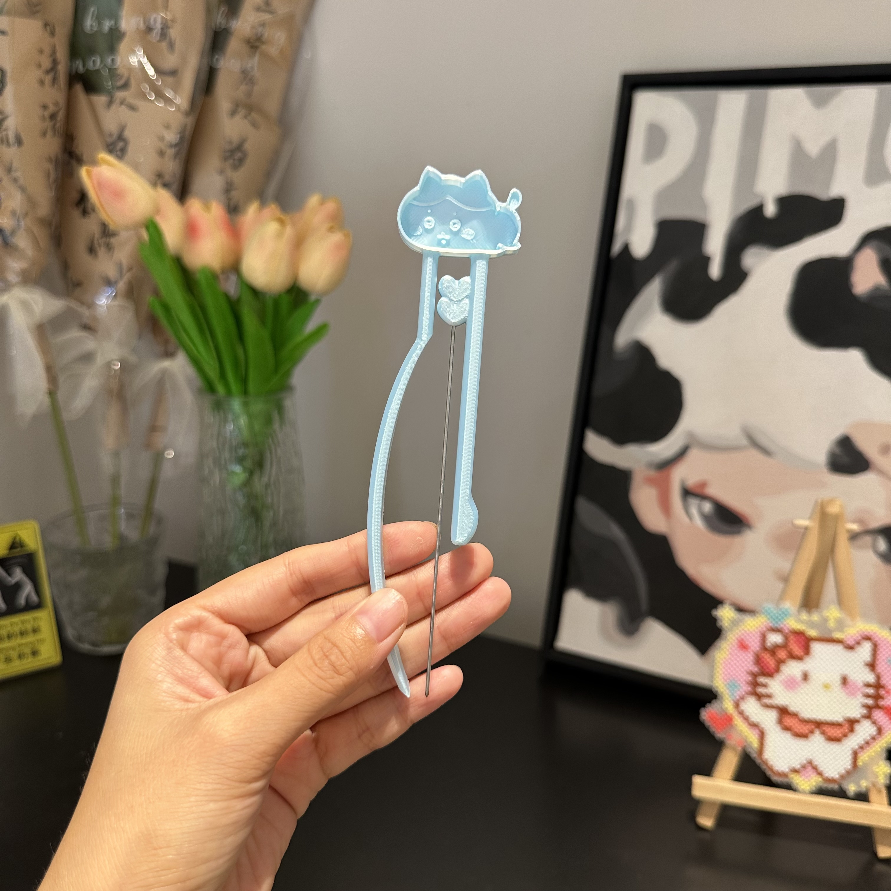 【拼豆工具】泡芙卷拼豆神器长镊子豆针